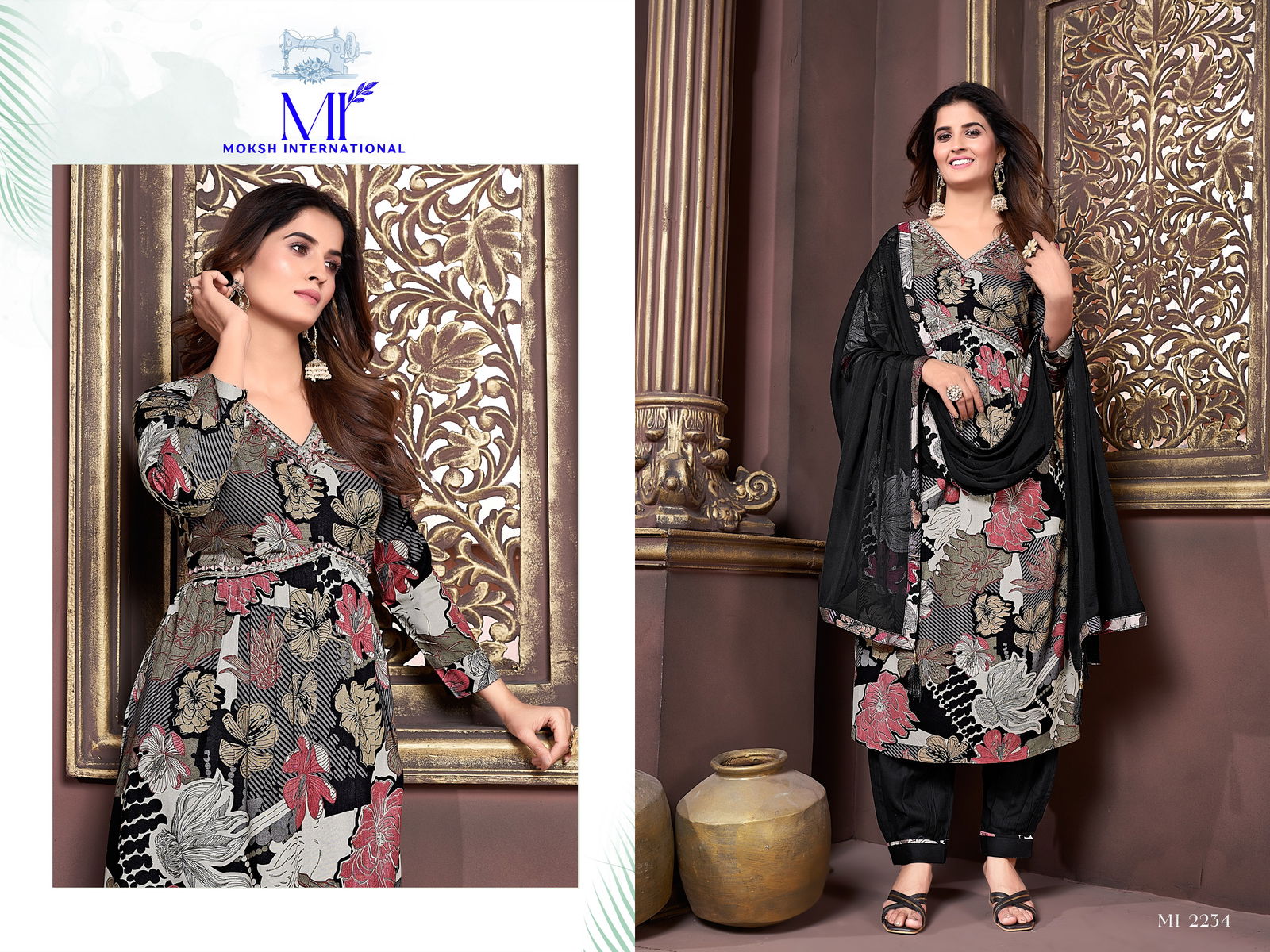 Afgani Alia Vol 3 By Moksh Premium Rayon Alia Cut Kurti With Bottom Dupatta Wholesale Online